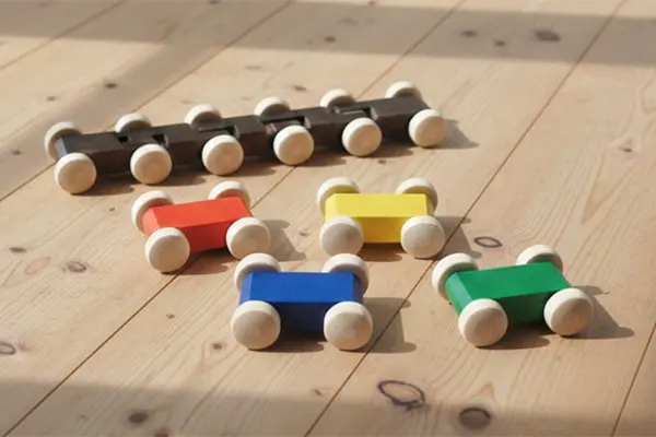 BECK(ベック) クネクネバーン・大｜木製スロープトイ 車の知育玩具(3歳