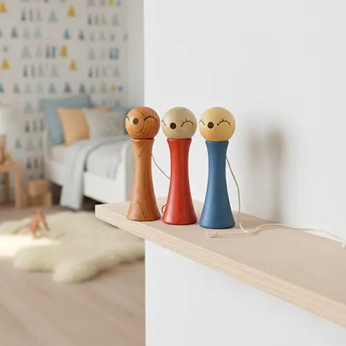 気分屋けん太くん【けん玉】｜木のおもちゃ KURABOKKO