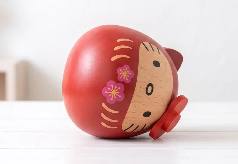ハローキティ 木製だるま