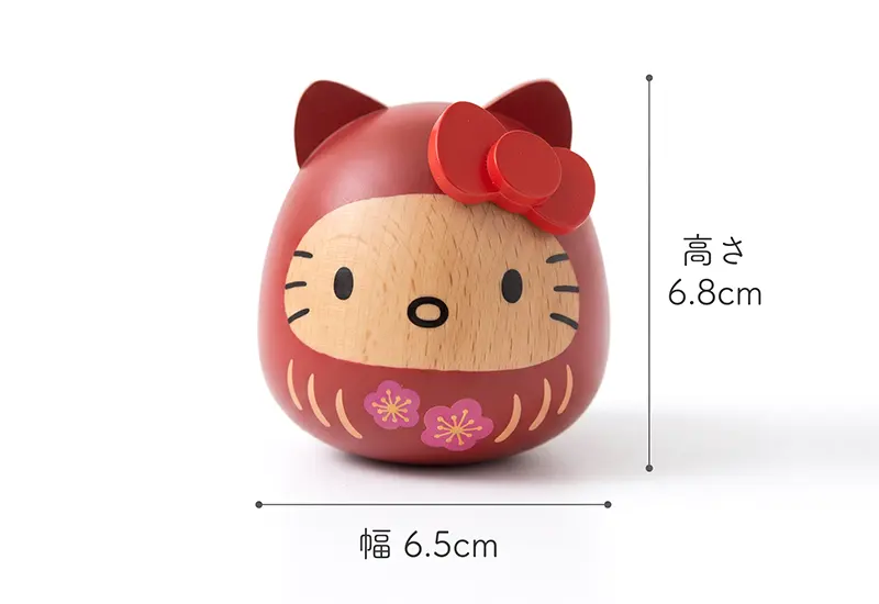 ハローキティ 木製だるま