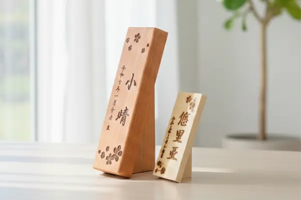木のお雛さま/名入れ