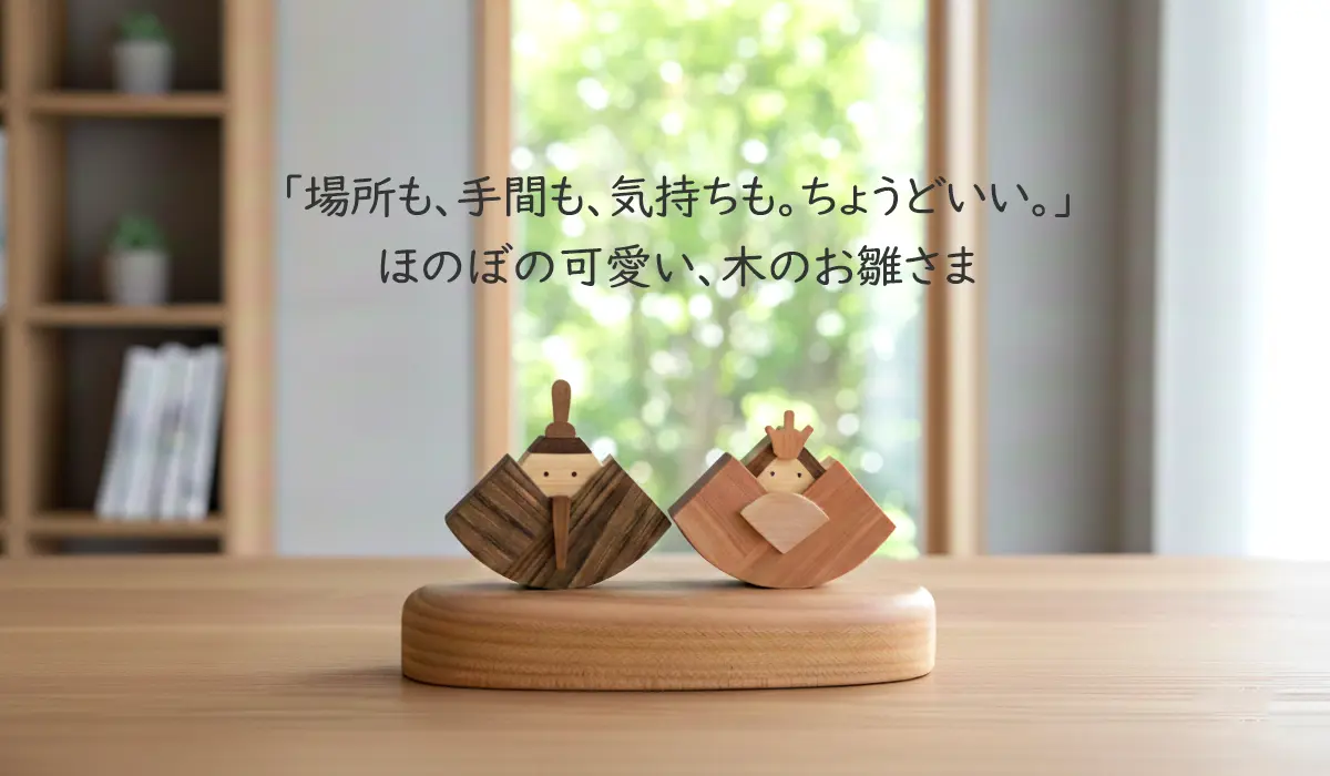木のお雛さま／森林工芸館