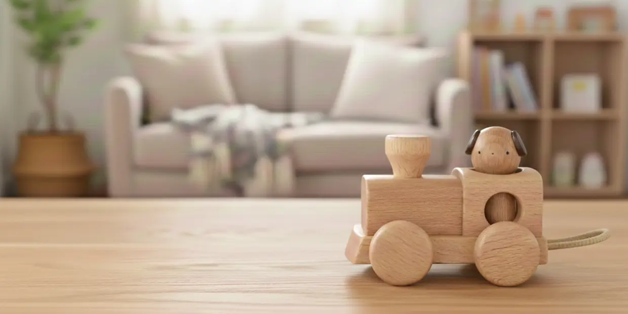 木のおもちゃのある暮らし