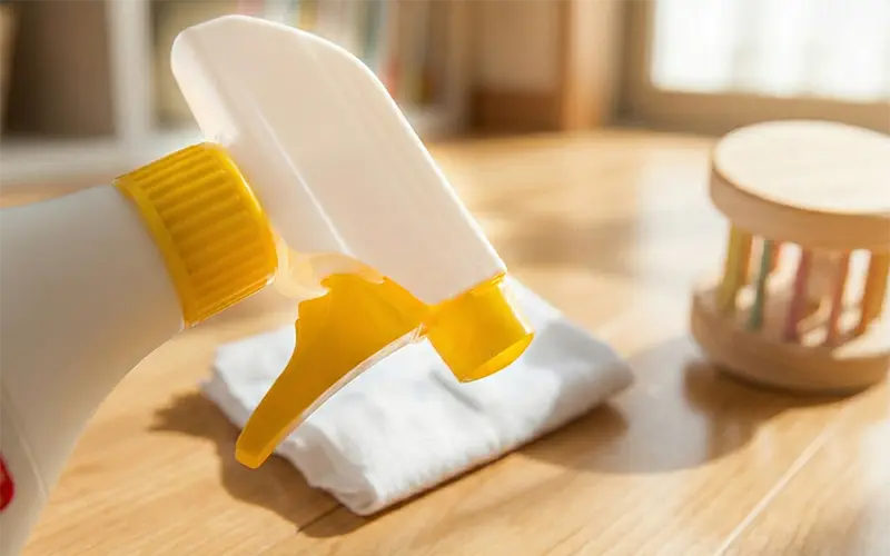 基本は乾拭きで